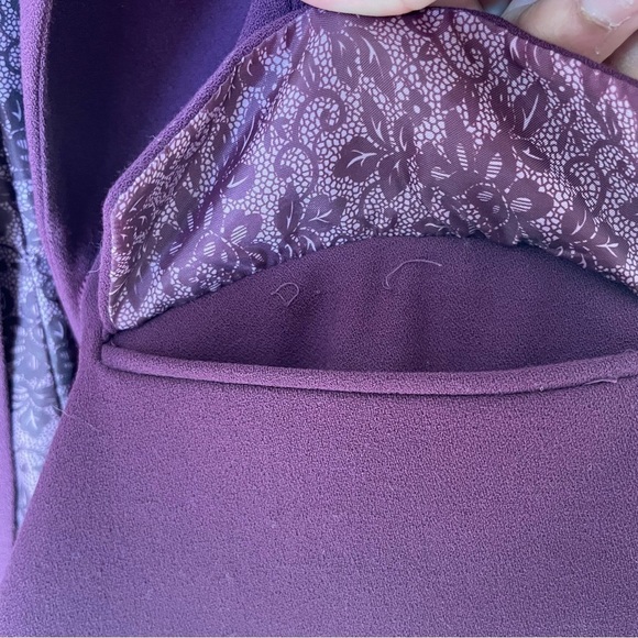 Judith Hart Collection woman suit blazer size 14 Elegant plum career wear chic - Picture 6 of 10